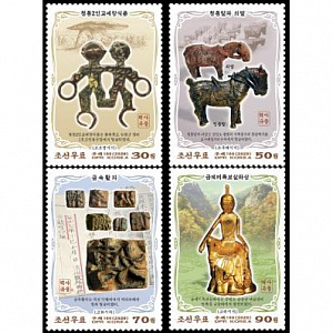 КНДР, 2020 , Археология, 4 марки